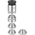 AMF 6406-125 - Aluminium screw jack with swarf protection