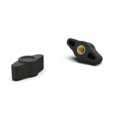 BK38.0601 - Wing knobs / wing knob nuts short dead-end thread