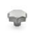 DIN6336 - Stainless Steel-Star knobs, Type D with threaded through bore
