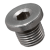 BN 5804 - Hex socket screw plugs with pipe thread without sealing ring (DIN 908), stainless steel A4