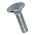 BN 249 - Round head square neck bolts without hex nut, for pallets (DIN 603), 4.6 / 4.8, zinc plated blue