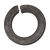 BN 759 - Split spring lock washers with bent end (DIN 127 A), spring steel, black