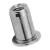 BN 25000 - Blind rivet nuts flat head, round shank, open end (TUBTARA® UPO/SPO), stainless steel A4