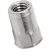 BN 25039 - Blind rivet nuts small countersunk head, semi-hexagonal shank, open end (FASTEKS® FILKO HUC/FEKS), steel, zinc plated with thick layer passivation