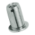 BN 4575 - Blind rivet nuts flat head, round shank, open end (TUBTARA® UPO/SPO), steel, zinc plated