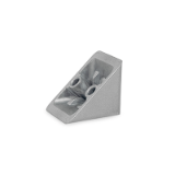 GN 30i - Angle Brackets, Zinc Die Casting, for Aluminum Profiles (i-Modular System), Type A without accessory