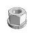 FNC-15 - Lock & Flange Nut - Metal with Flange