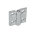 GN 237 - Aluminum-Hinge, Type A, 2x2 bores for countersunk screws