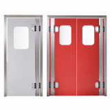 GP360 HDPE double action traffic door with stainless steel profile tube