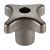EH 24631. - Palm Grip DIN 6335, stainless steel/ with fwmale thread / drilled out, form D