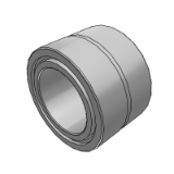 CAE-NA - Double row needle roller bearing with retaining edge, open type, both sides sealed with inner ring, standard type