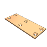 ZE36 - 无油线性滑板·两面研磨型·锥孔型/沉孔型·铜合金