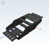 ZH15AX_AG - 拖链·一般用·高性价比型·小型(桥式)·18系列·内径/外径打开·横梁单侧可开