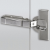 Intermat thick door hinge, door thickness up to 32 mm (Intermat 9936), Base 12.5 mm