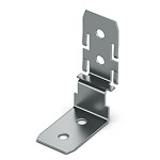 Accessories Canis fixing bracket, cranked, when using end caps, Galvanised - Accessories Canis fixing bracket, cranked, when using end caps, Galvanised