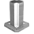 K1533 - Torrette di serraggio ghisa grigia 4 lati con superfici di serraggio prelavorate
