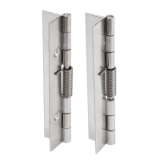 K1175 - Spring hinges steel, stainless steel or aluminium 120 mm