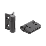 K1178 - Spring hinges aluminium profile tension spring hinges, 0.20 Nm