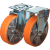K1767 - Rotelle orientabili e fisse in lamiera di acciaio, modello medio-pesante