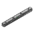 SSHZL, SSHZLF - Guide di scorrimento per carico extra pesante - In acciaio inox - Con fermi in resina, intercambiabili, precarico ridotto - Rotaia