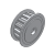 TPH_T10,TPKH_T10,TPBH_T10,TPNH_T10 - Keyless  Timing Pulleys - T10 Type With Centering Function