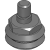 WZ-410 - Guide Wheels - V-Groove Whee w/Stud, Metal