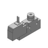 VQZ100/200/300 (Rohrversion) - 3/2-Wege-Elektromagnetventil, Rohrversion, Mehrfachanschlussplatte