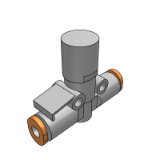 10_AS_2FS_A_INCH - Speed Controller With Compact Indicator/In-line Type (Inch)/Clean Series