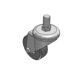 HECKJ - Universal - light load - Rubber - screw in casters