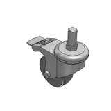HECLS - Universal type + block type - light load - TPE - screw in caster