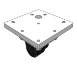 HEGVHL,HEGVHN,HEGVHM - Fumar Wheel-Flat-Bottom Moving Triangular Floor Heavy-Duty Type for Casters-Profiles