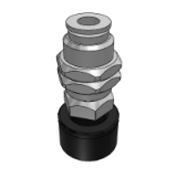 FBNETA - Suction cups and accessories - precision - sponge vacuum suction cups - fixed top vacuum port - quick coupling type