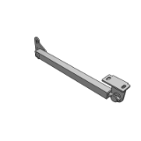 GAFXXC - Automatic locking telescopic brace - stretch unlocking - for ordinary doors - two-point fixing