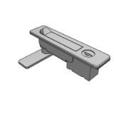 GAAXTGC - Flat lock - handle press rotary - semicircle integrated button - single point
