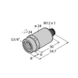 6837627 - Pressure Transmitter, With Voltage Output (3-Wire)