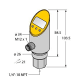 6833342 - Pressure sensor, With Analog Output and PNP/NPN Transistor Switching Output, Out