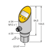 6833308 - Pressure sensor, With Analog Output and PNP/NPN Transistor Switching Output, Out