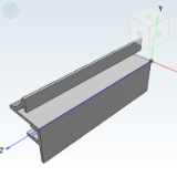 40_AMH01-408 - Special accessories Sealing plate part 40 series slot width 8.2 flat oxidation